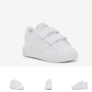 Adidas Little kids/ Toddler Grand Court 2 Sneaker
White/iridescent stripes